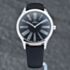 Pre-Owned OMEGA Ladies De Ville Tresor Black Leather Strap Watch 42817396001001