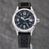 Pre-Owned Ball Mens Fireman Racer D Black Leather Strap Watch NM2088C