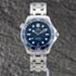 Pre-Owned OMEGA Mens Seamaster Blue Dial Silver Bracelet Watch 21030422003001