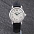 Pre-Owned Montblanc Mens Star Silver Dial Leather Strap Watch 107114