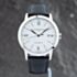 Pre-Owned Baume & Mercier Mens Classima White Dial Leather Strap Watch 10332