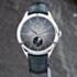 Pre-Owned Baume & Mercier Mens Clifton Grey Dial Leather Strap Watch 10548