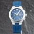 Pre-Owned Baume & Mercier Mens Riviera Blue Dial Rubber Strap Watch 10623