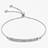 9ct White Gold Adjustable Box Chain Bracelet 5.29.7399