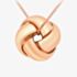 9ct Rose Gold 4-Way Knot 46cm Necklace 5.45.6674