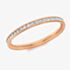 9ct Rose Gold 2mm Crystal-Set Eternity Ring 5.84.9079