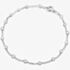Sterling Silver 18cm Beaded Chain Bracelet 8.28.9751