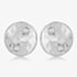 Sterling Silver 10mm Hammered Disc Stud Earrings 8.55.5229