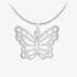 Silver Cut Out Butterfly Pendant 8.68.3081