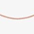 Sterling Silver Rose Gold Panza Curb Chain Necklace 8.91.0373