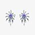 Fei Liu Carpe Diem Silver Crystal Crossette Stud Earrings CAR-925R-204-SWCZ