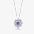 Fei Liu Carpe Diem Silver Crystal Flower Burst Large Pendant CAR-925R-308-SWCZ