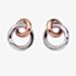Hot Diamonds Silver & Rose Gold Plated Eternal Earrings  DE309