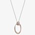 Hot Diamonds Unity Oval Rose Gold Plated Pendant DP738