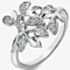 Hot Diamonds Nurture Sterling Silver White Topaz Tree Ring DR233