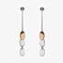House Of Lor Silver Cubic Zirconia Rose Gold Oval Dropper Earrings H-30005