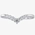Platinum Diamond Half-Eternity Wishbone Ring HET125(2.5)
