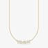 THOMAS SABO 18ct Yellow Gold Plated White Cubic Zirconia Necklace KE2095-414-14