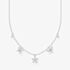 THOMAS SABO Sterling Silver White Cubic Zirconia Flower Necklace KE2100-051-14