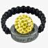 Tresor Paris Le Castel Yellow Crystal Black Cord Ring 015383 