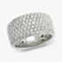 18ct White Gold Wide Pave Diamond Ring 15.01726.002