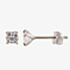 9ct White Gold 4mm Round Cubic Zirconia Stud Earrings 5-58-6319