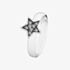 Spinning Silver Glow Cubic Zirconia Star Ring 81012