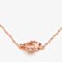 Rachel Galley Rose Gold Plated Double Love Heart Necklace H103RG 