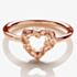 Rachel Galley Rose Gold Plated Small Love Heart Ring H301RGLG 