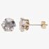 9ct Yellow Gold Cubic Zirconia Round Stud Earrings SE305