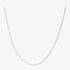 9ct White Gold 18 Inch Fine Filed Curb Chain W12FC18