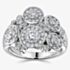 18ct White Gold Dew Drop 1.12ct Diamond Ring (N) LG204/RA (N)
