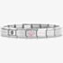 Nomination CLASSIC Composable Silver Cubic Zirconia Pink Flower Bracelet 030000 + 330322/03
