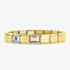 Nomination CLASSIC Gold Love Raised Heart Charm & Link Bracelet 030116/01 & 030001/SI/008