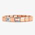 Nomination CLASSIC Rose Gold Love Raised Heart Charm Bracelet 430104/22 & 030001/SI/011