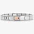 Nomination CLASSIC Rose Gold & Silver February Amethyst Bracelet 430508/02