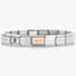 Nomination CLASSIC Rose Gold & Silver April Diamond Bracelet 430508/04