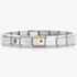 Nomination CLASSIC Composable Rose Gold Dog Paw Print with Heart Bracelet 430202/18