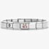 Nomination CLASSIC Silver Christmas Red Present Charm Bracelet 330204/06 & 530300 SI