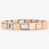 Nomination CLASSIC Romance Linked Hearts Charm Rose Gold Bracelet 430104/41 & 530301 SI 011