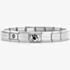 Nomination CLASSIC Silver Black Paw Heart Charm Bracelet 530300 SI & 330204/51