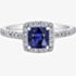 Platinum Sapphire 0.31ct Diamond Ring 30676WG/130