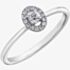 9ct White Gold 0.15ct Diamond Ring 31029WG/15-10