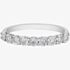 9ct White Gold 0.15ct Diamond Half Eternity Ring 50L67WG/15-10