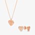 Rosa Lea Open Leaves Heart Jewellery Set AM-2THB010506 & AM-2THB010406