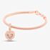Rosa Lea Double Heart Dangle Charm & Bracelet AM-2THB032006 & AM-2THB013506