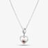 Rosa Lea January Birthstone Heart Dangle Charm Necklace