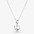 Rosa Lea March Birthstone Heart Dangle Charm Necklace