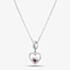 Rosa Lea July Birthstone Heart Dangle Charm Necklace