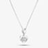 Rosa Lea 40 Pave Heart Dangle Charm Necklace